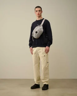 Homme C.P. Company Sweat-Shirts^Cotton Fleece Mixed Sweatshirt