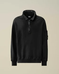Homme C.P. Company Sweat-Shirts^Cotton Fleece Zipped Sweatshirt