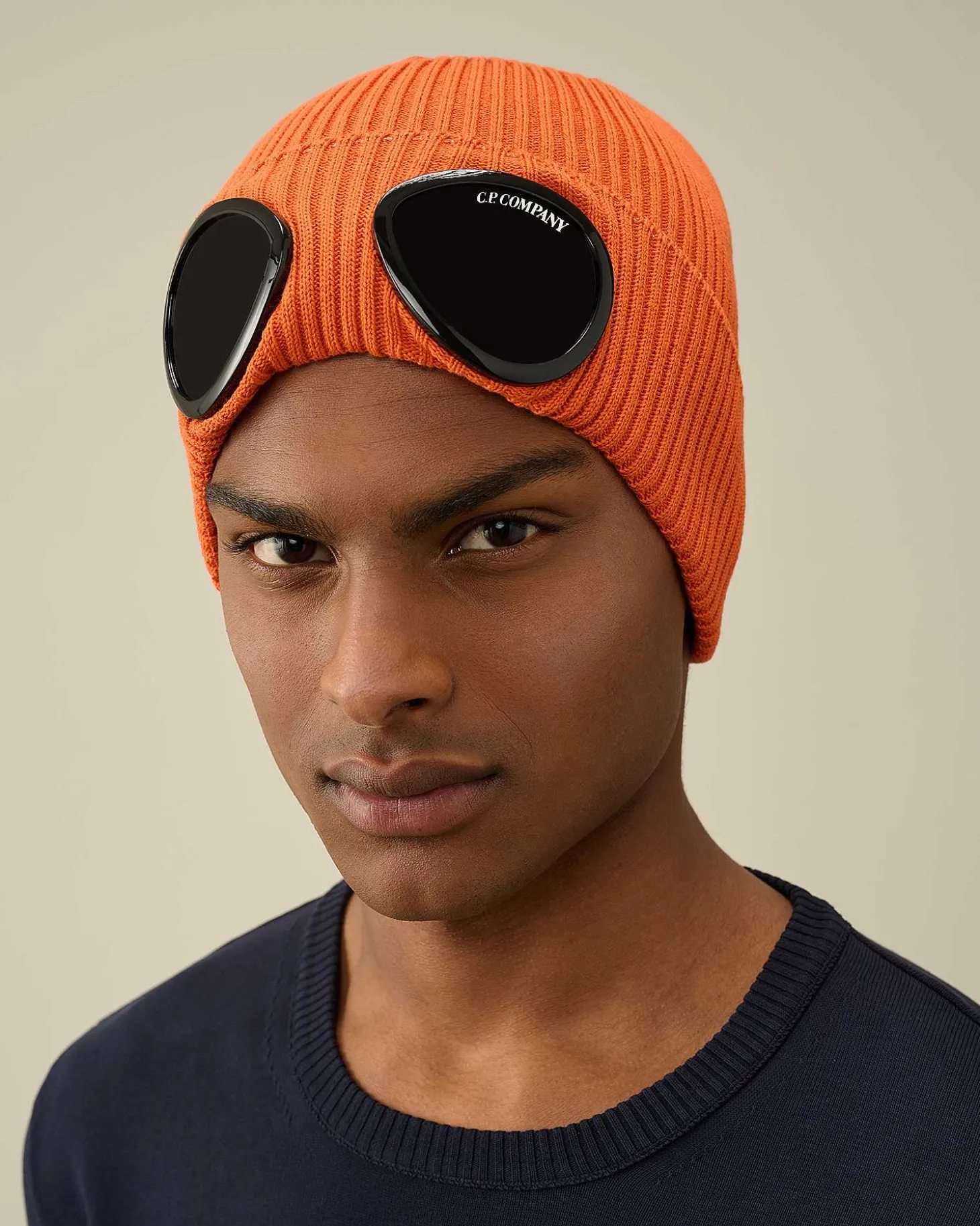 Homme C.P. Company Chapeaux^Cotton Goggle Beanie
