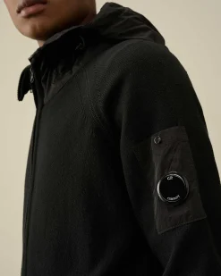 Homme C.P. Company Pulls^Cotton Mixed Hooded Knit