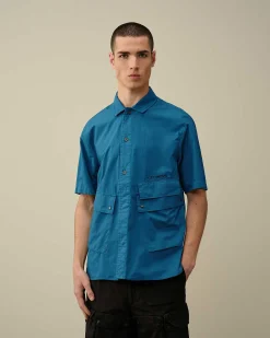 Homme C.P. Company Chemises^Cotton Popeline Pocket Shirt