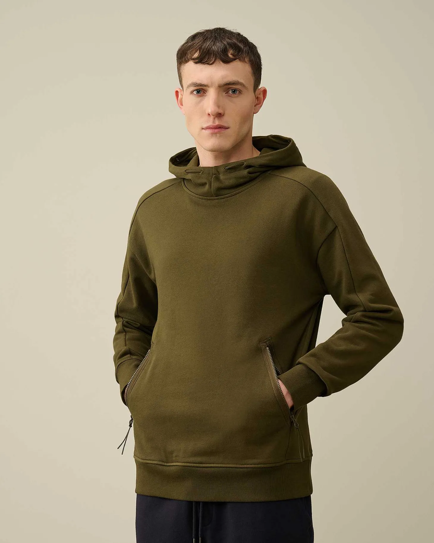 Homme C.P. Company Sweat-Shirts^Diagonal Raised Fleece Goggle Hoodie