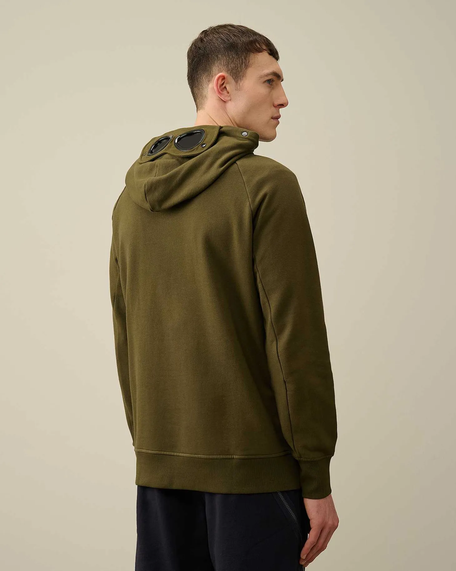 Homme C.P. Company Sweat-Shirts^Diagonal Raised Fleece Goggle Hoodie