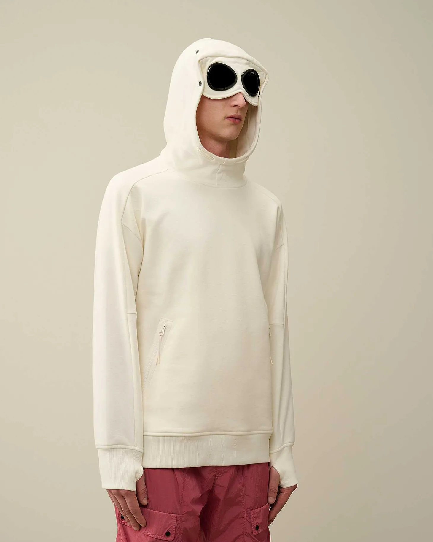 Homme C.P. Company Sweat-Shirts^Diagonal Raised Fleece Goggle Hoodie