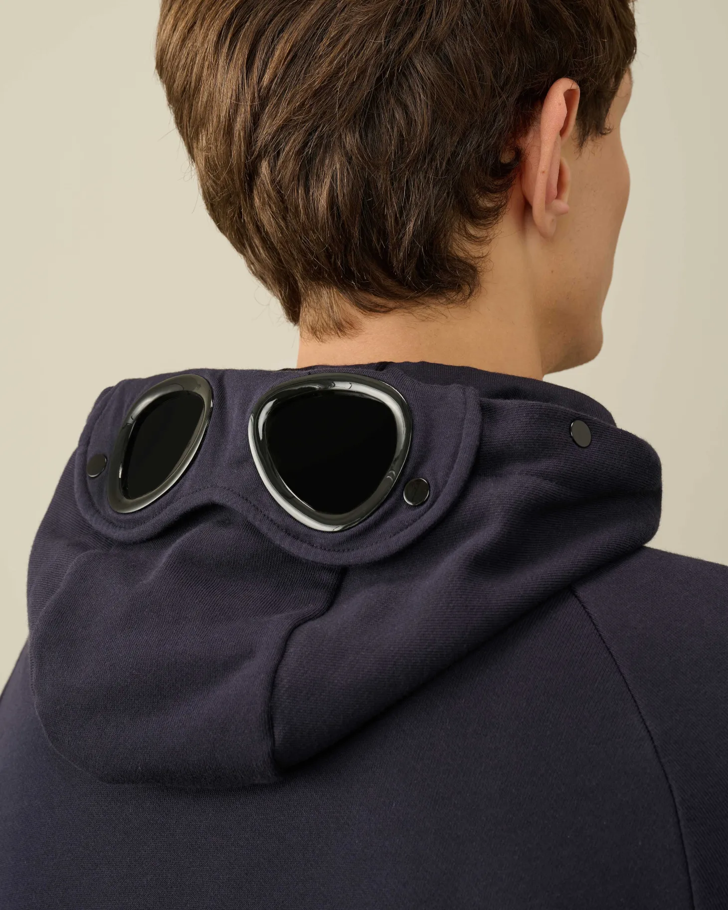 Homme C.P. Company Sweat-Shirts^Diagonal Raised Fleece Goggle Zipped Hoodie
