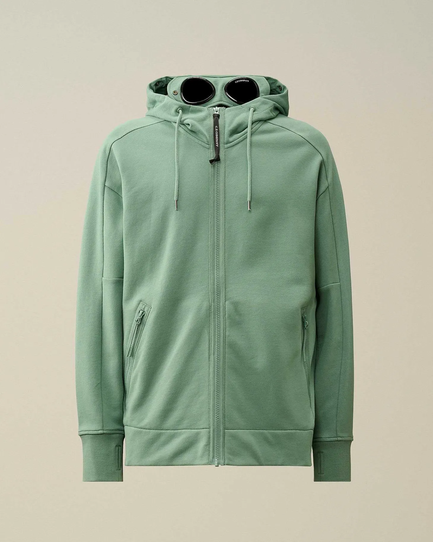 Homme C.P. Company Sweat-Shirts^Diagonal Raised Fleece Goggle Zipped Hoodie