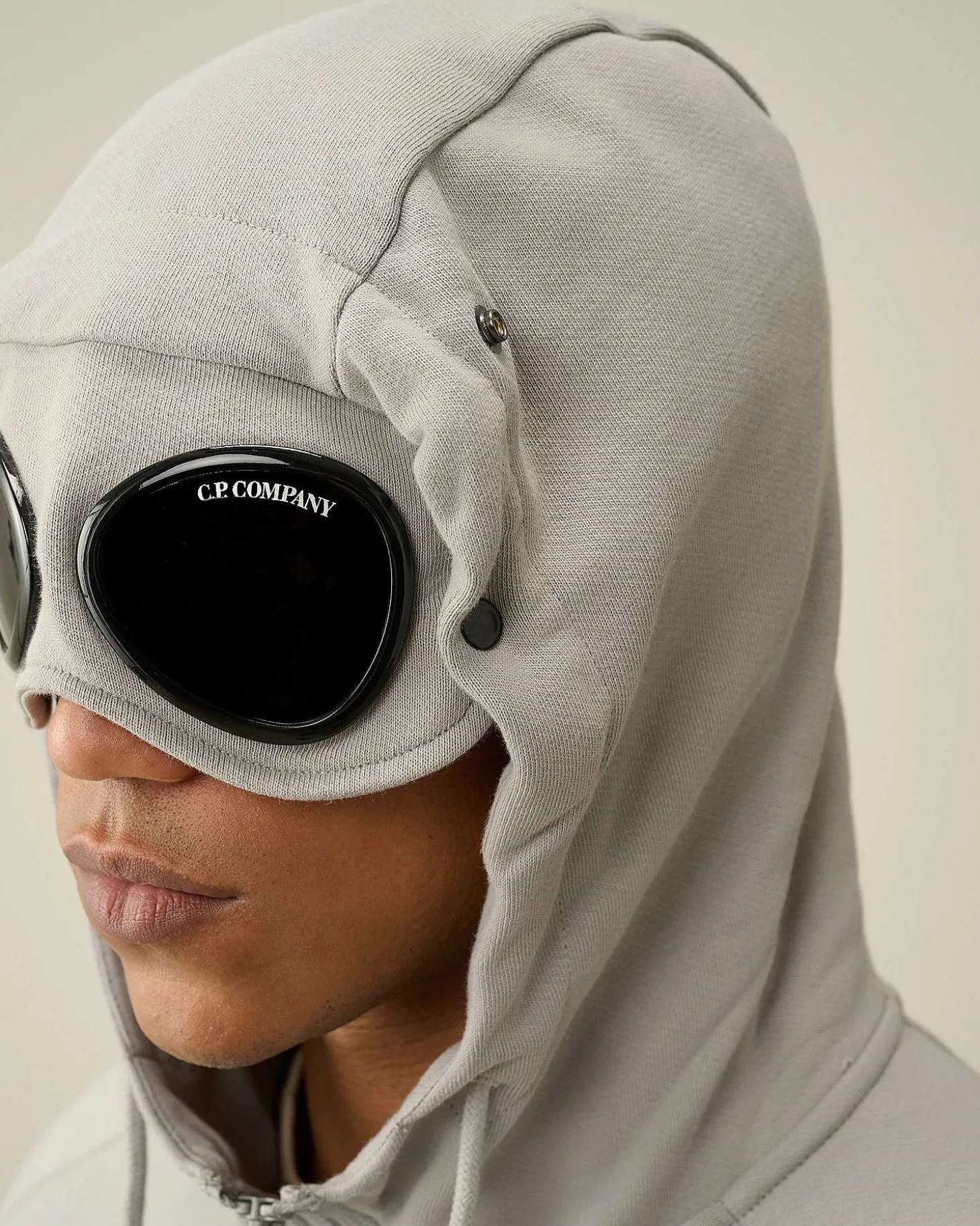 Homme C.P. Company Sweat-Shirts^Diagonal Raised Fleece Goggle Zipped Hoodie