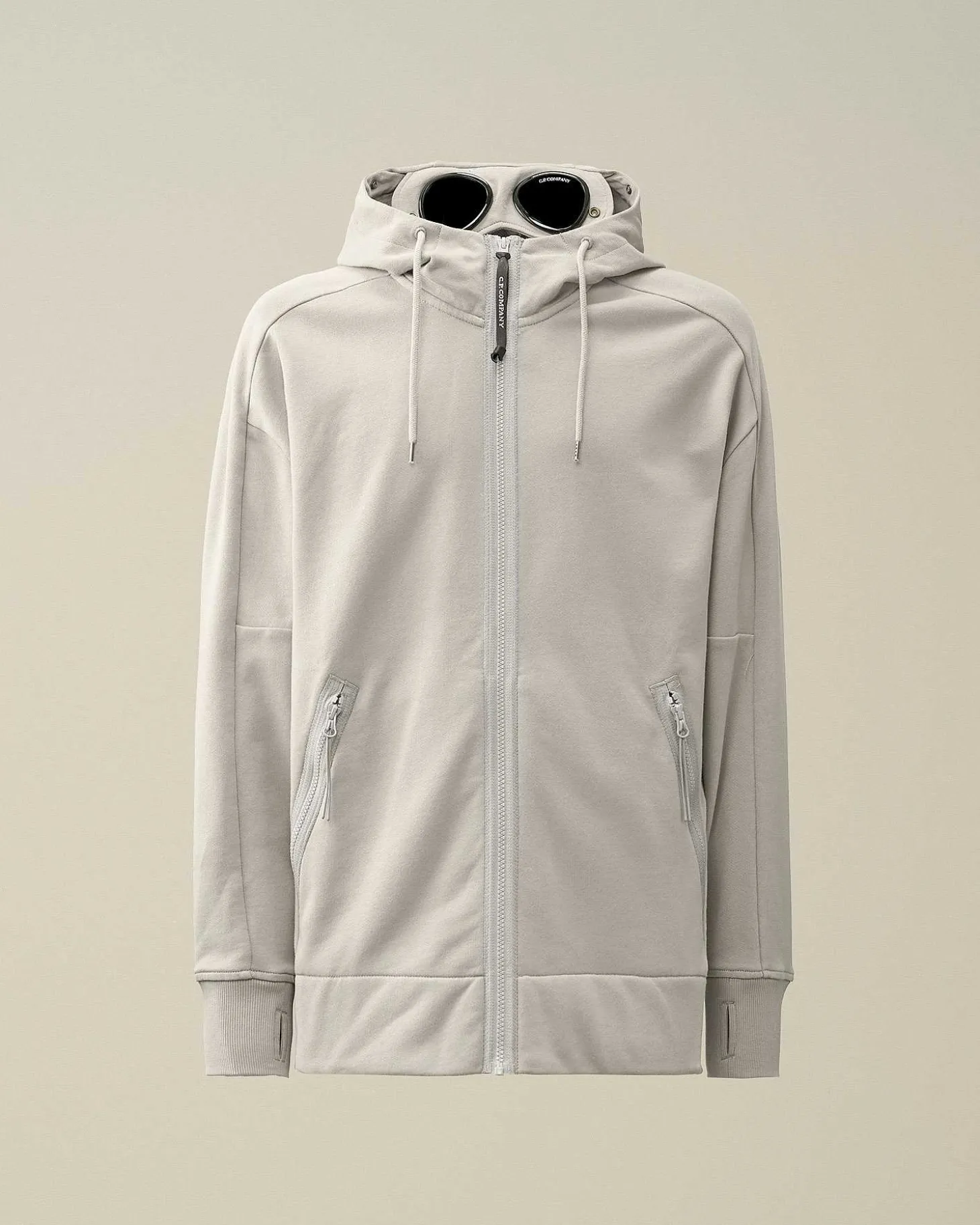 Homme C.P. Company Sweat-Shirts^Diagonal Raised Fleece Goggle Zipped Hoodie