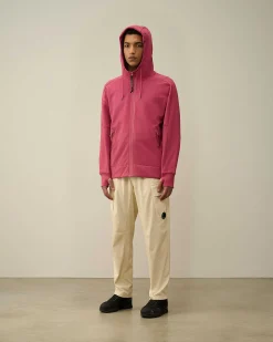 Homme C.P. Company Sweat-Shirts^Diagonal Raised Fleece Goggle Zipped Hoodie