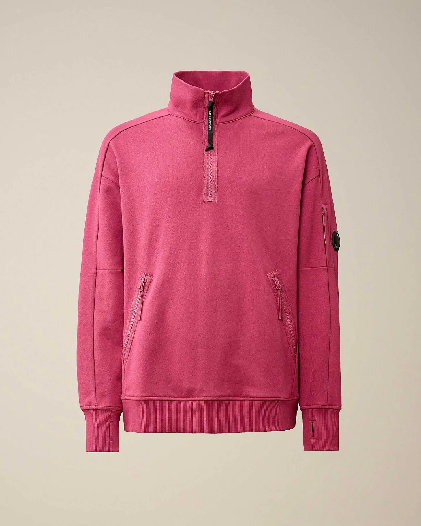 Homme C.P. Company Sweat-Shirts^Diagonal Raised Fleece Zipped Sweatshirt
