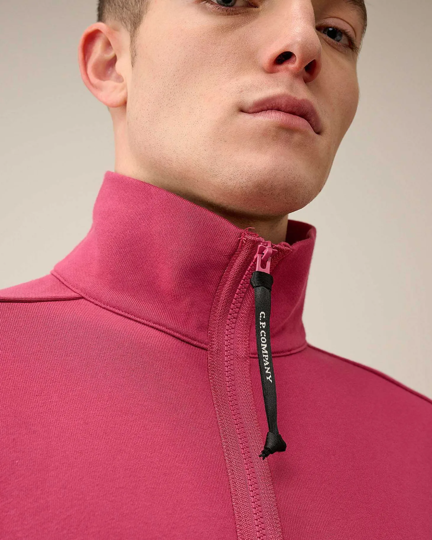 Homme C.P. Company Sweat-Shirts^Diagonal Raised Fleece Zipped Sweatshirt