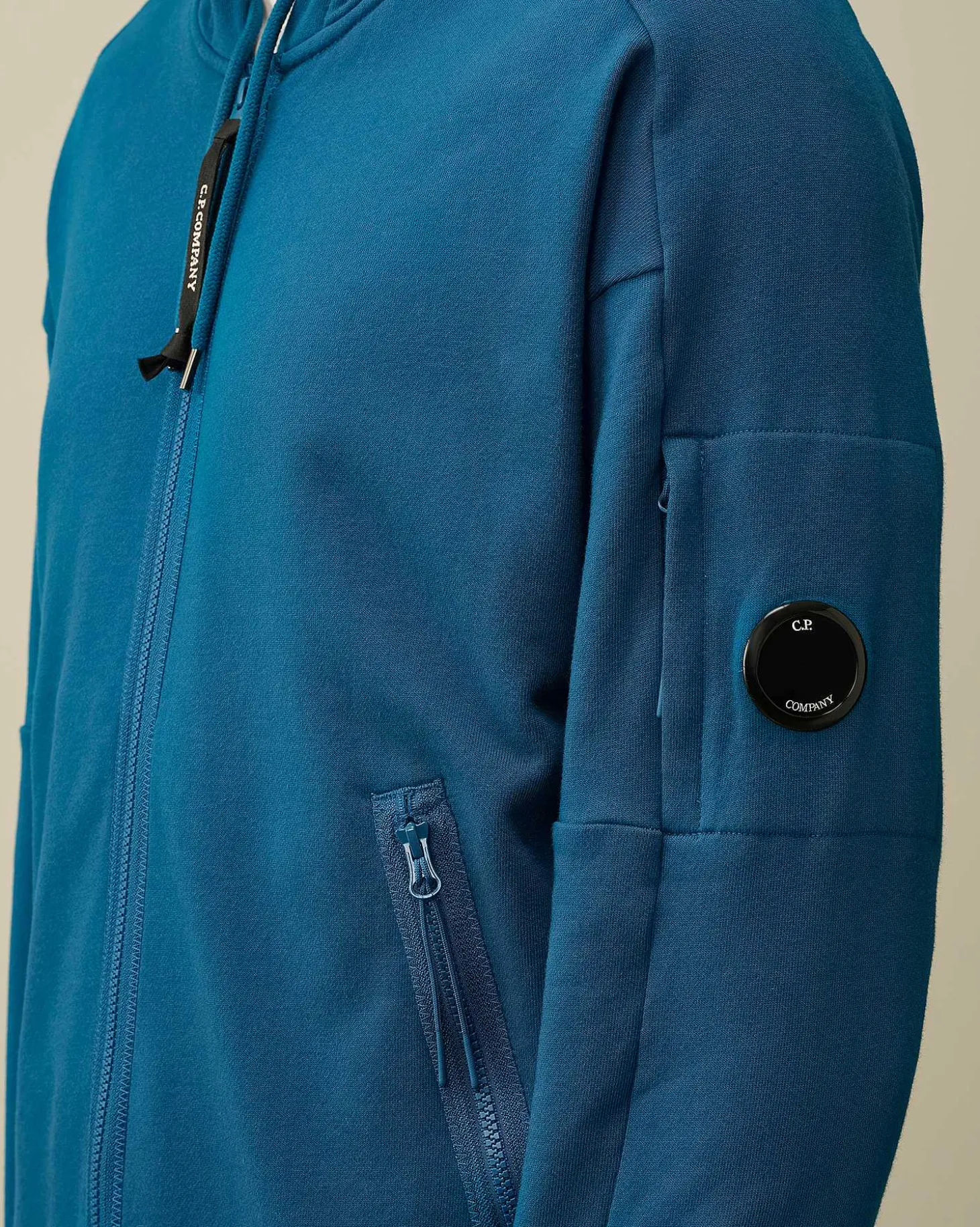 Homme C.P. Company Sweat-Shirts^Diagonal Raised Fleece Zipped Hoodie