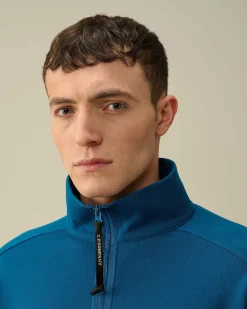 Homme C.P. Company Sweat-Shirts^Diagonal Raised Fleece Zipped Sweatshirt