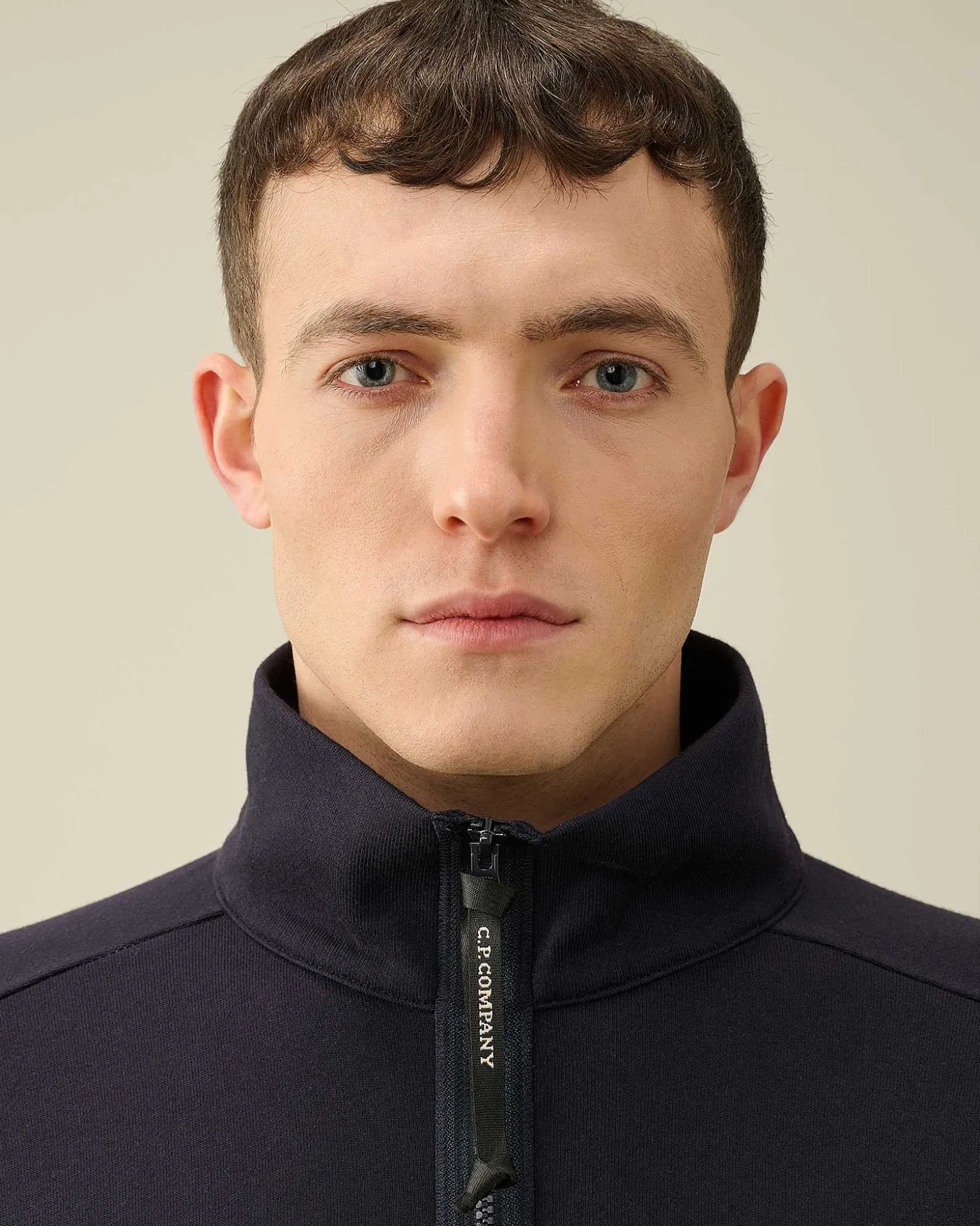 Homme C.P. Company Sweat-Shirts^Diagonal Raised Fleece Zipped Sweatshirt