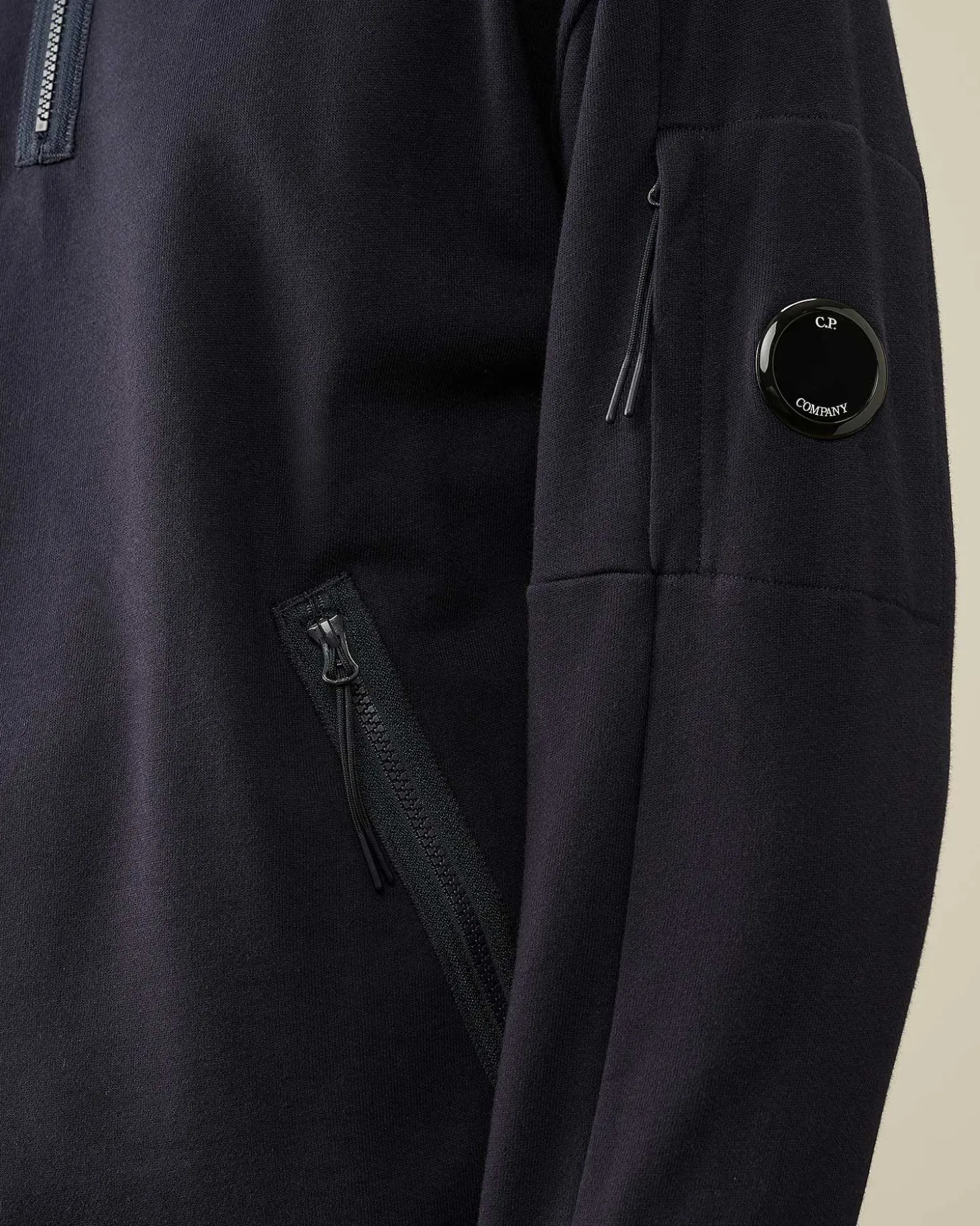 Homme C.P. Company Sweat-Shirts^Diagonal Raised Fleece Zipped Sweatshirt