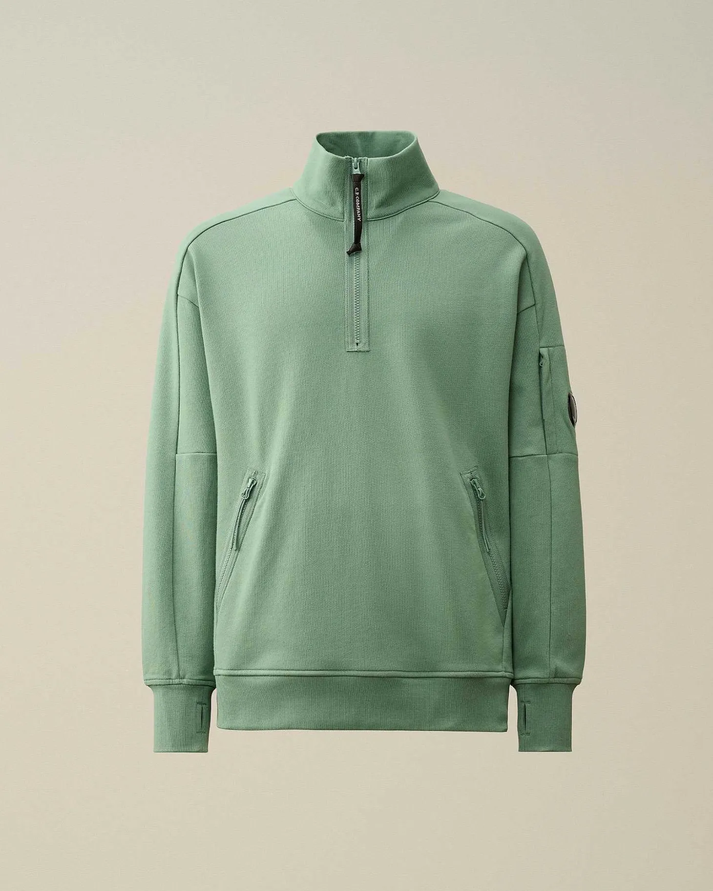 Homme C.P. Company Sweat-Shirts^Diagonal Raised Fleece Zipped Sweatshirt