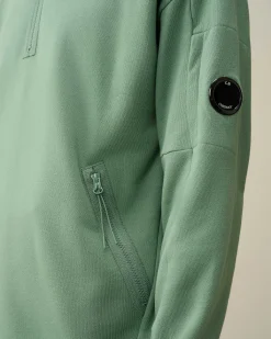 Homme C.P. Company Sweat-Shirts^Diagonal Raised Fleece Zipped Sweatshirt