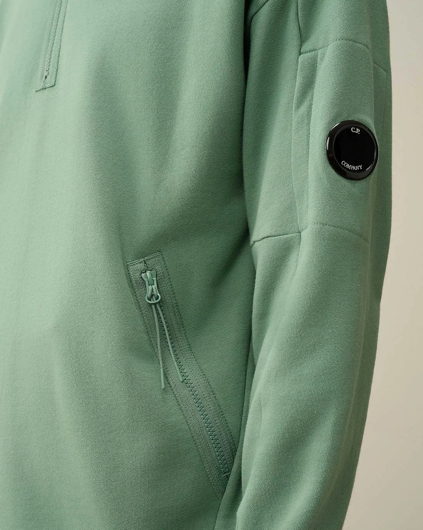 Homme C.P. Company Sweat-Shirts^Diagonal Raised Fleece Zipped Sweatshirt