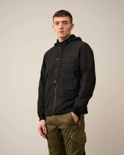 Homme C.P. Company Surchemises^Flatt Nylon Goggle Overshirt