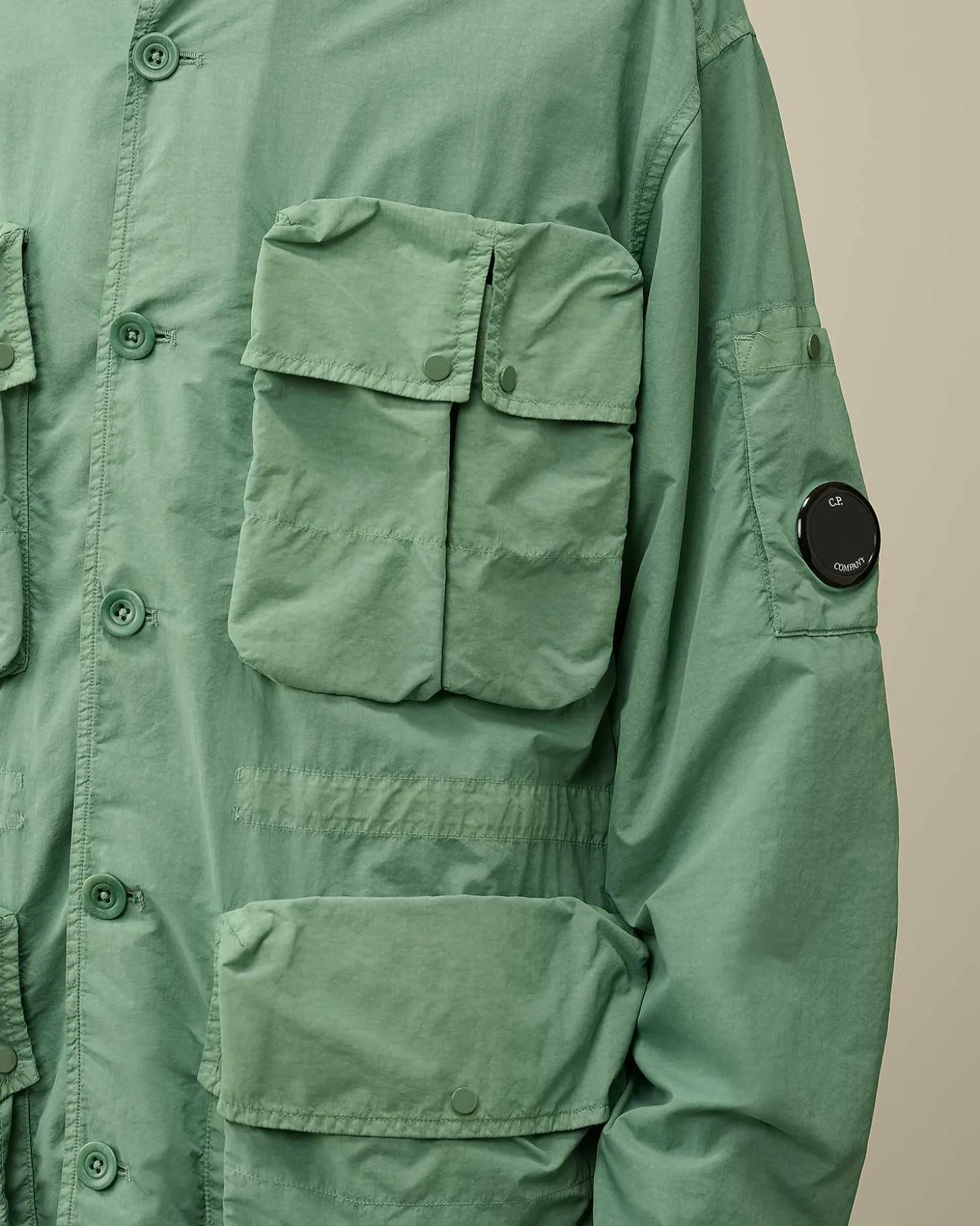 Homme C.P. Company Surchemises^Flatt Nylon Utility Overshirt