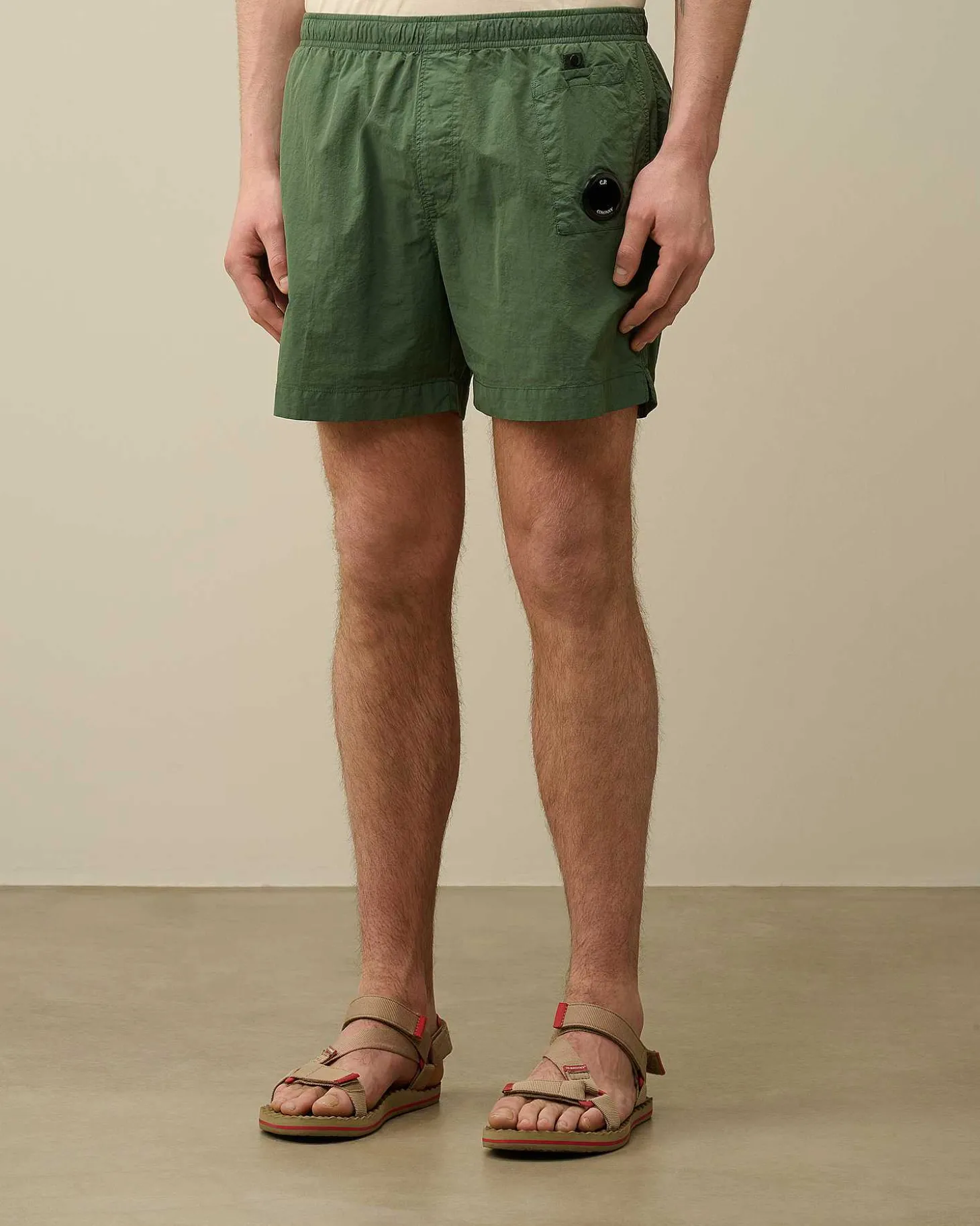 Homme C.P. Company Vêtements De Plage^Flatt Nylon Utility Swim Shorts