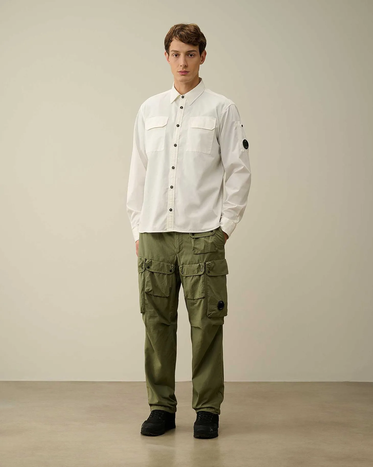 Homme C.P. Company Chemises^Gabardine Pockets Shirt