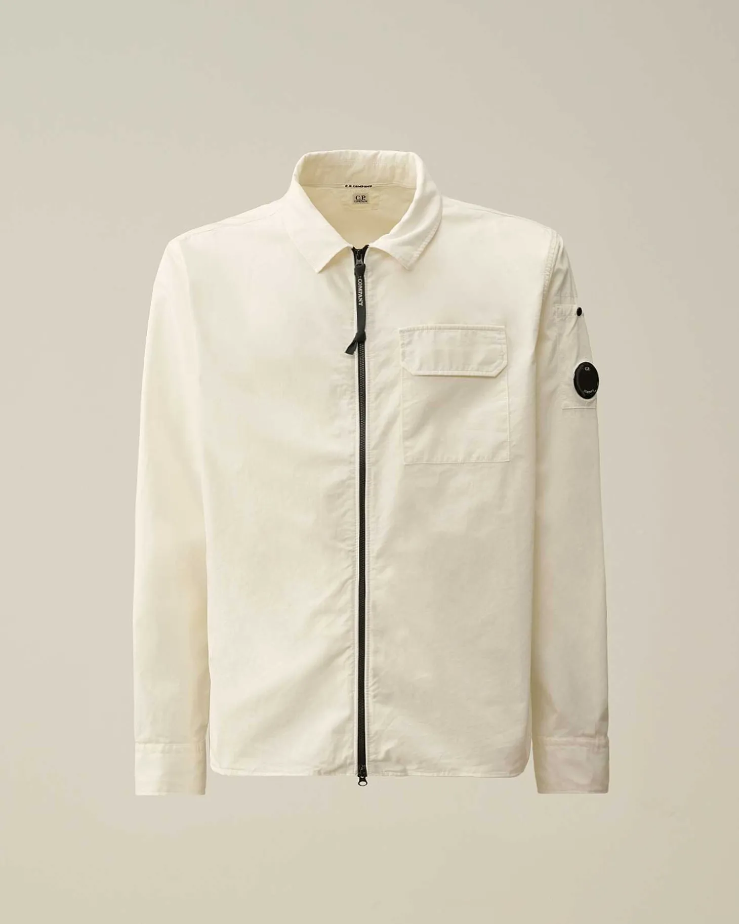 Homme C.P. Company Chemises^Gabardine Zipped Shirt