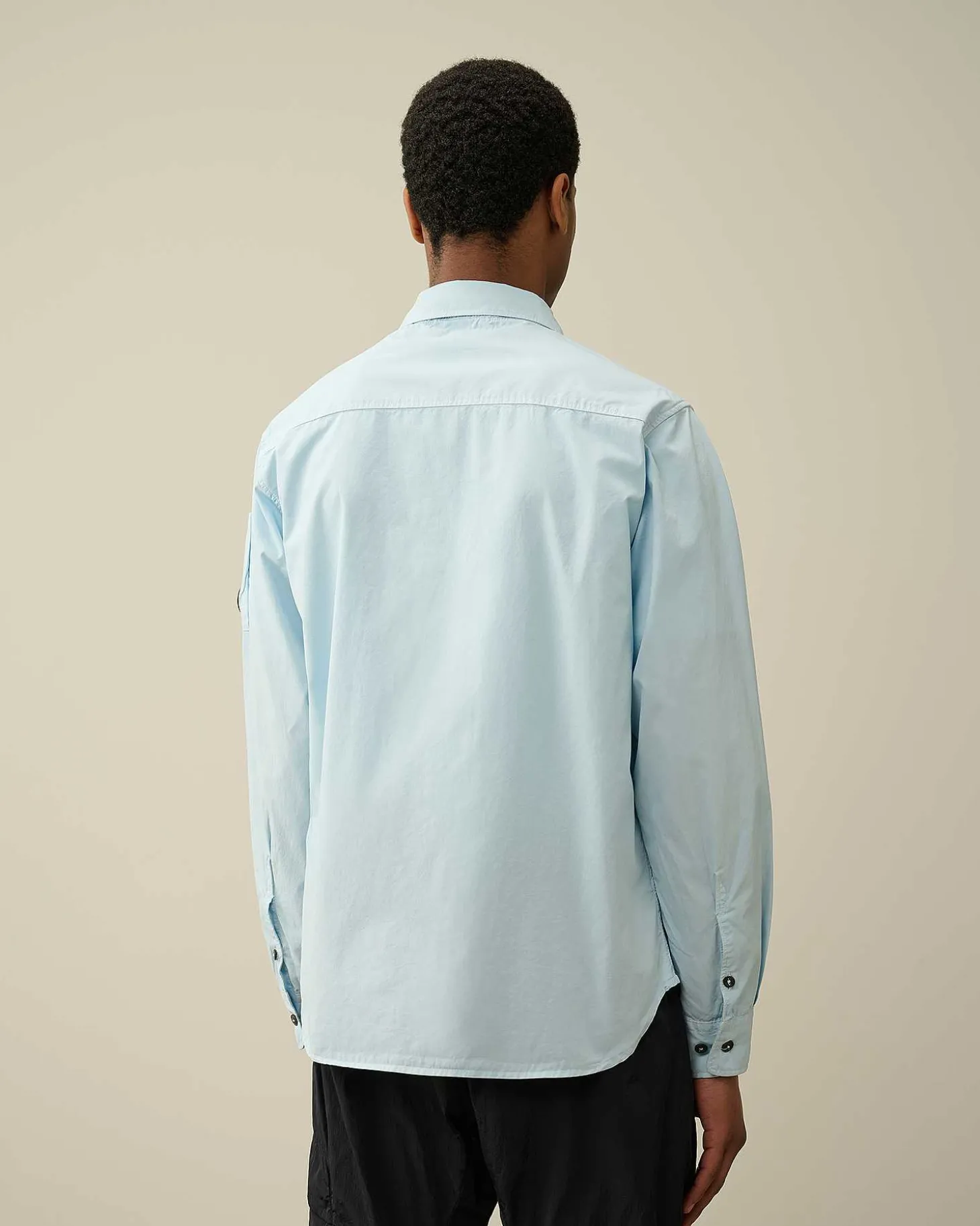 Homme C.P. Company Chemises^Gabardine Zipped Shirt
