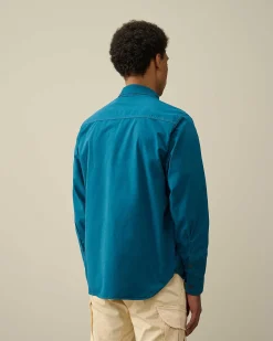 Homme C.P. Company Chemises^Gabardine Zipped Shirt