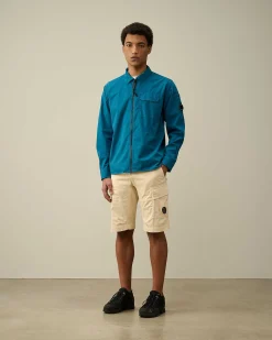 Homme C.P. Company Chemises^Gabardine Zipped Shirt