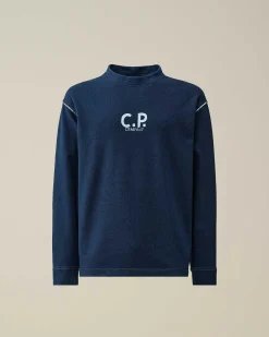 Homme C.P. Company Sweat-Shirts^Indigo Fleece Sweatshirt