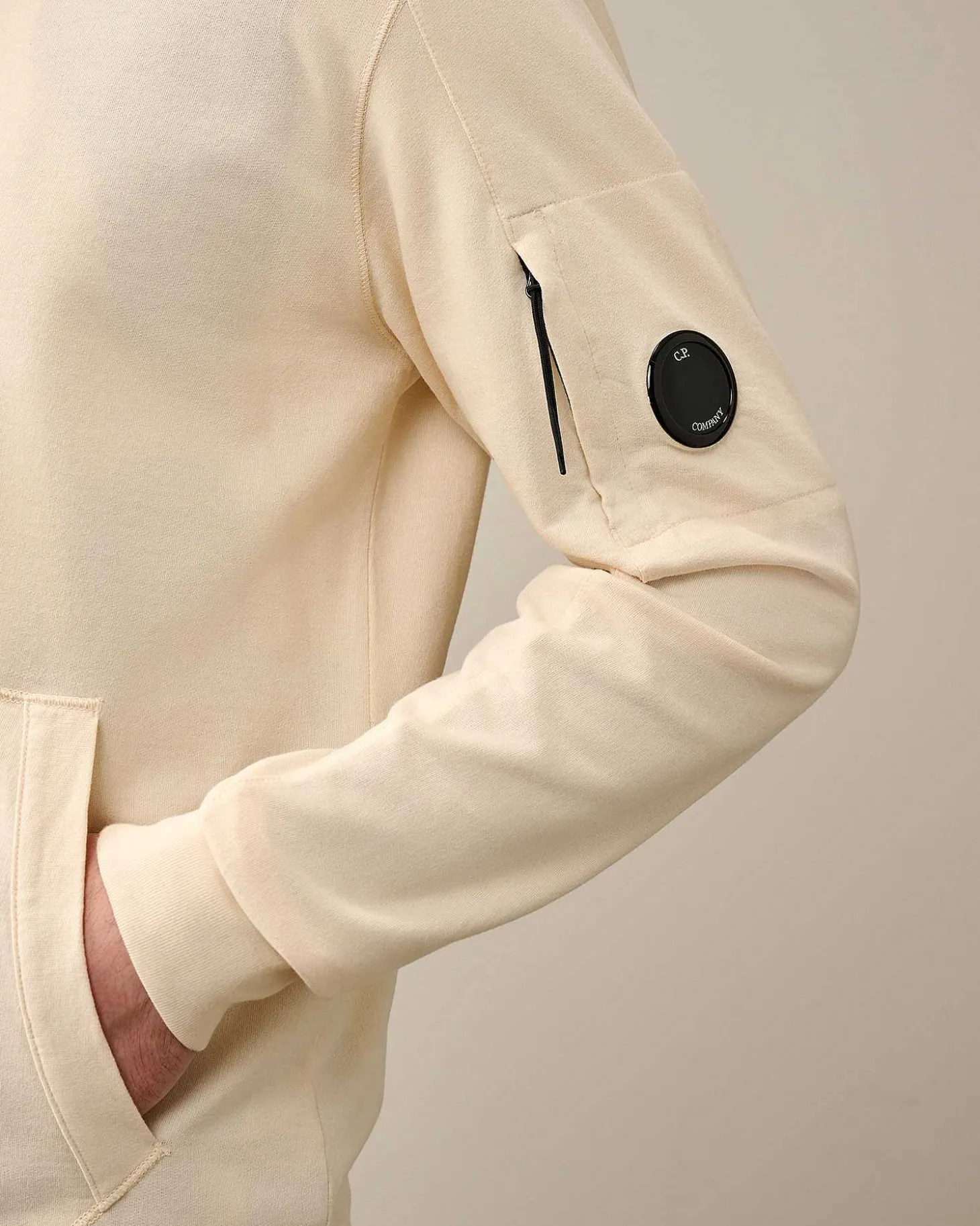 Homme C.P. Company Sweat-Shirts^Light Fleece Zipped Hoodie