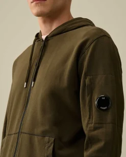 Homme C.P. Company Sweat-Shirts^Light Fleece Zipped Hoodie