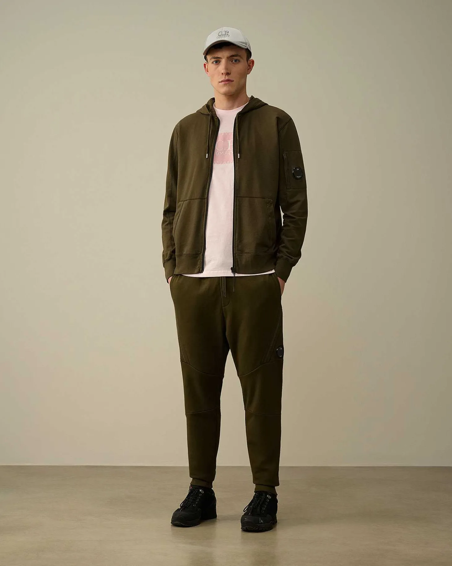 Homme C.P. Company Sweat-Shirts^Light Fleece Zipped Hoodie
