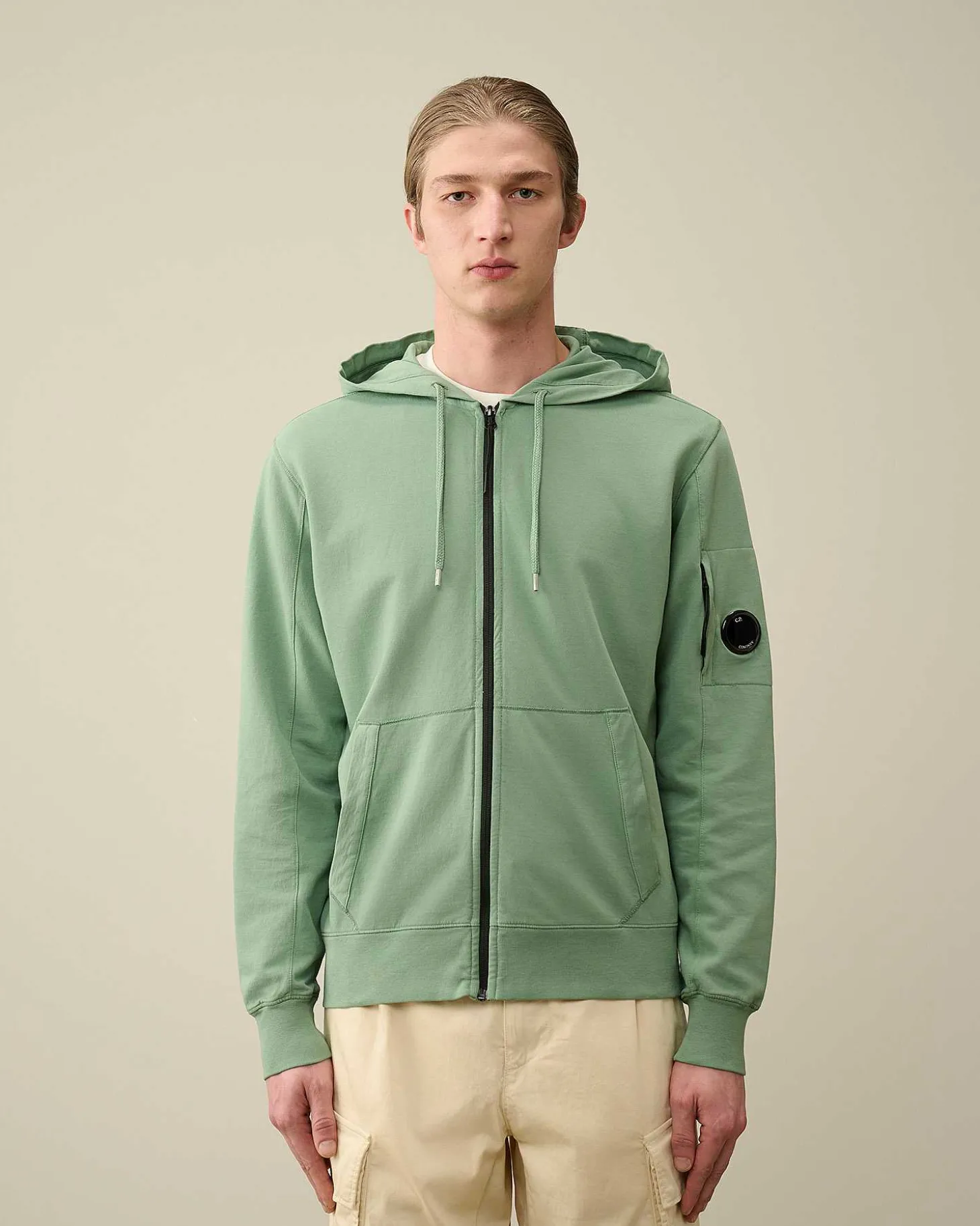 Homme C.P. Company Sweat-Shirts^Light Fleece Zipped Hoodie