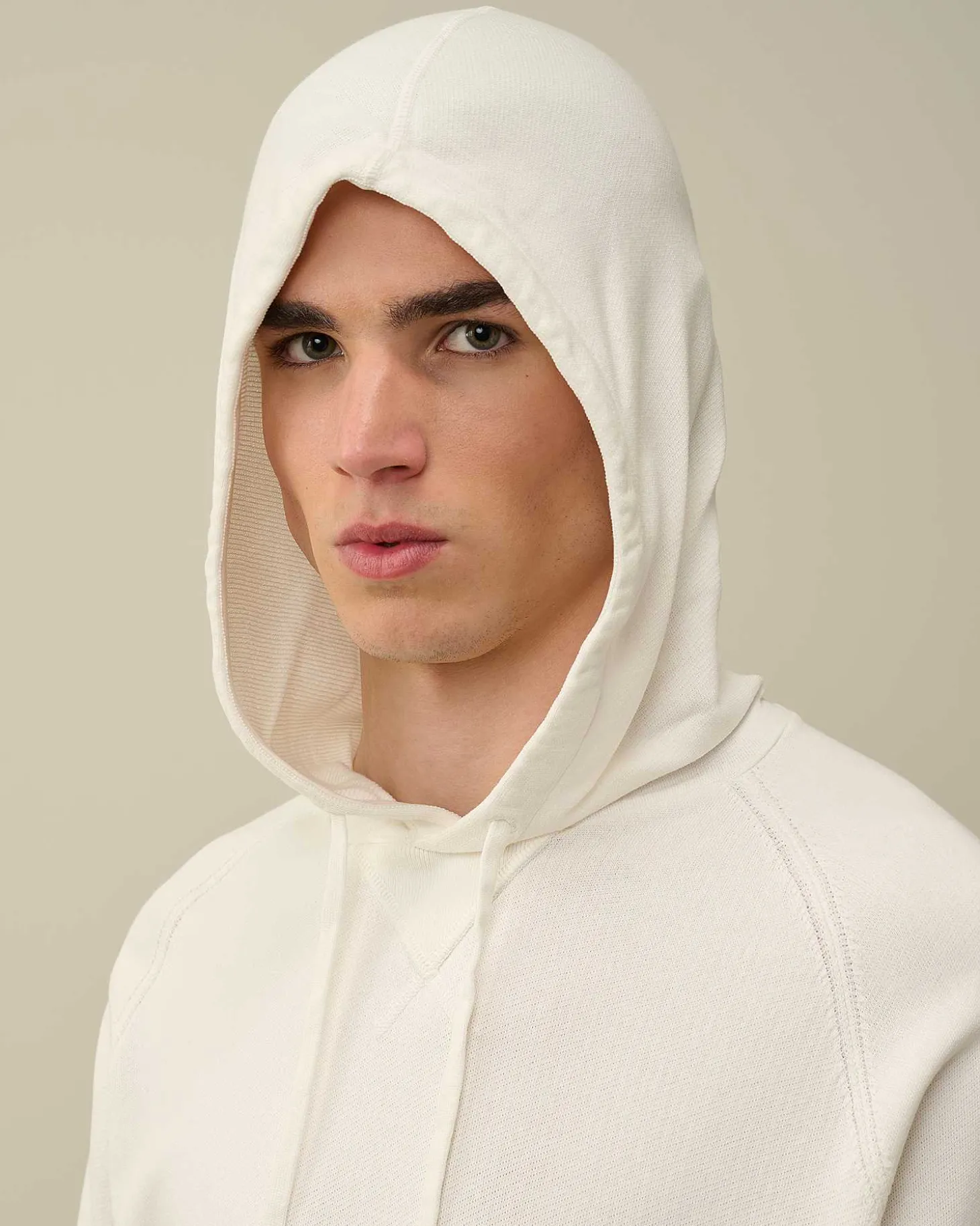 Homme C.P. Company Pulls^Light Terry Knitted Hoodie
