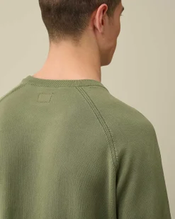 Homme C.P. Company Pulls^Light Terry Knitted Sweatshirt