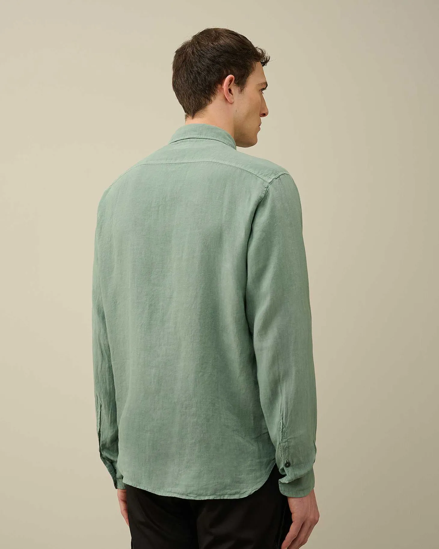 Homme C.P. Company Chemises^Linen Pocket Shirt