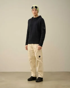 Homme C.P. Company Pulls^Melange Knitwear Hoodie