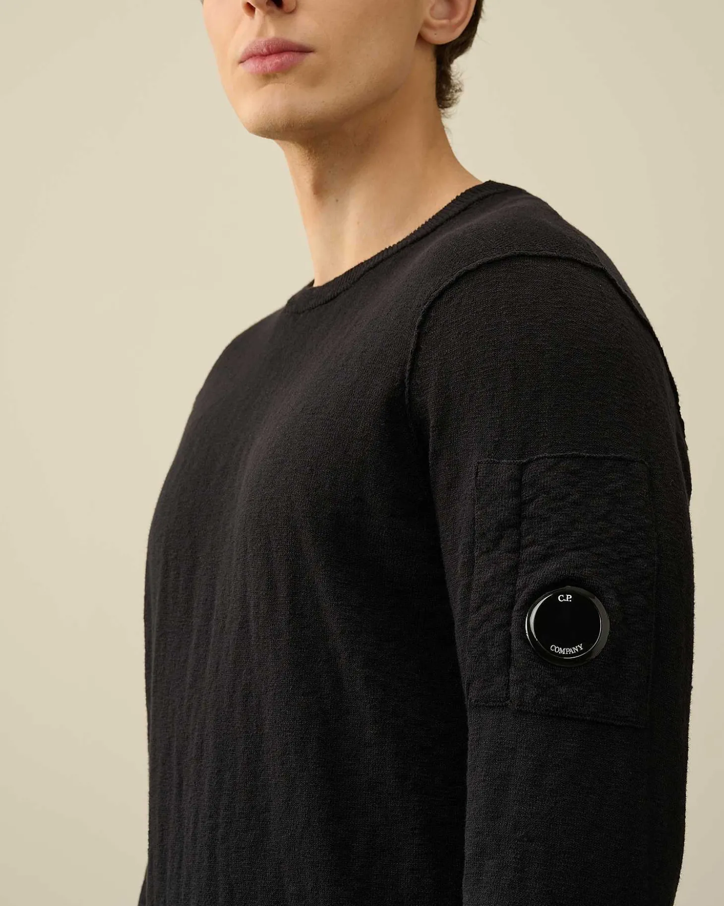 Homme C.P. Company Pulls^Melange Knitwear Jumper