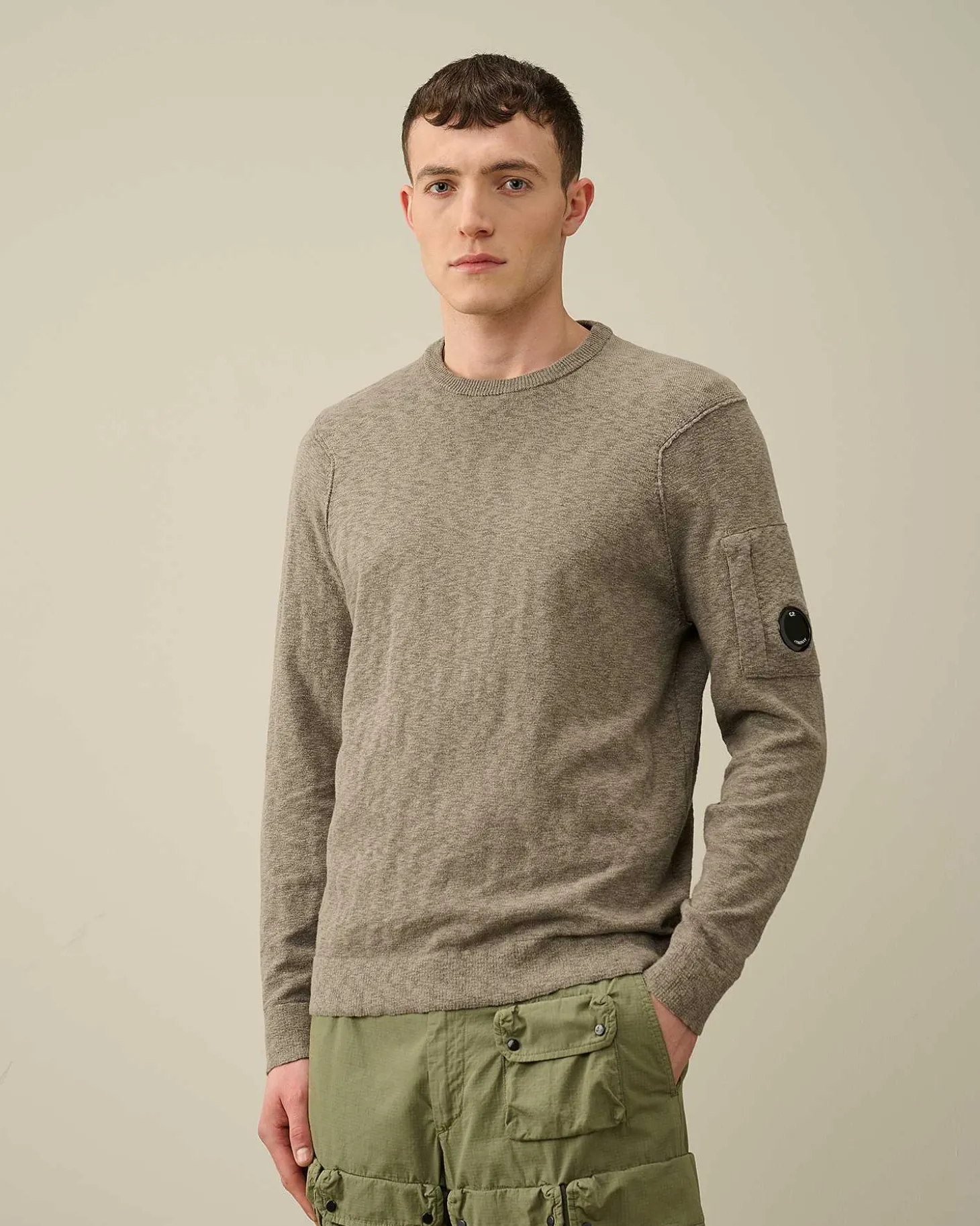 Homme C.P. Company Pulls^Melange Knitwear Jumper