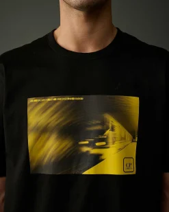 Homme C.P. Company Metropolis Series^Metropolis Series Mercerized Jersey Graphic Metro T-Shirt