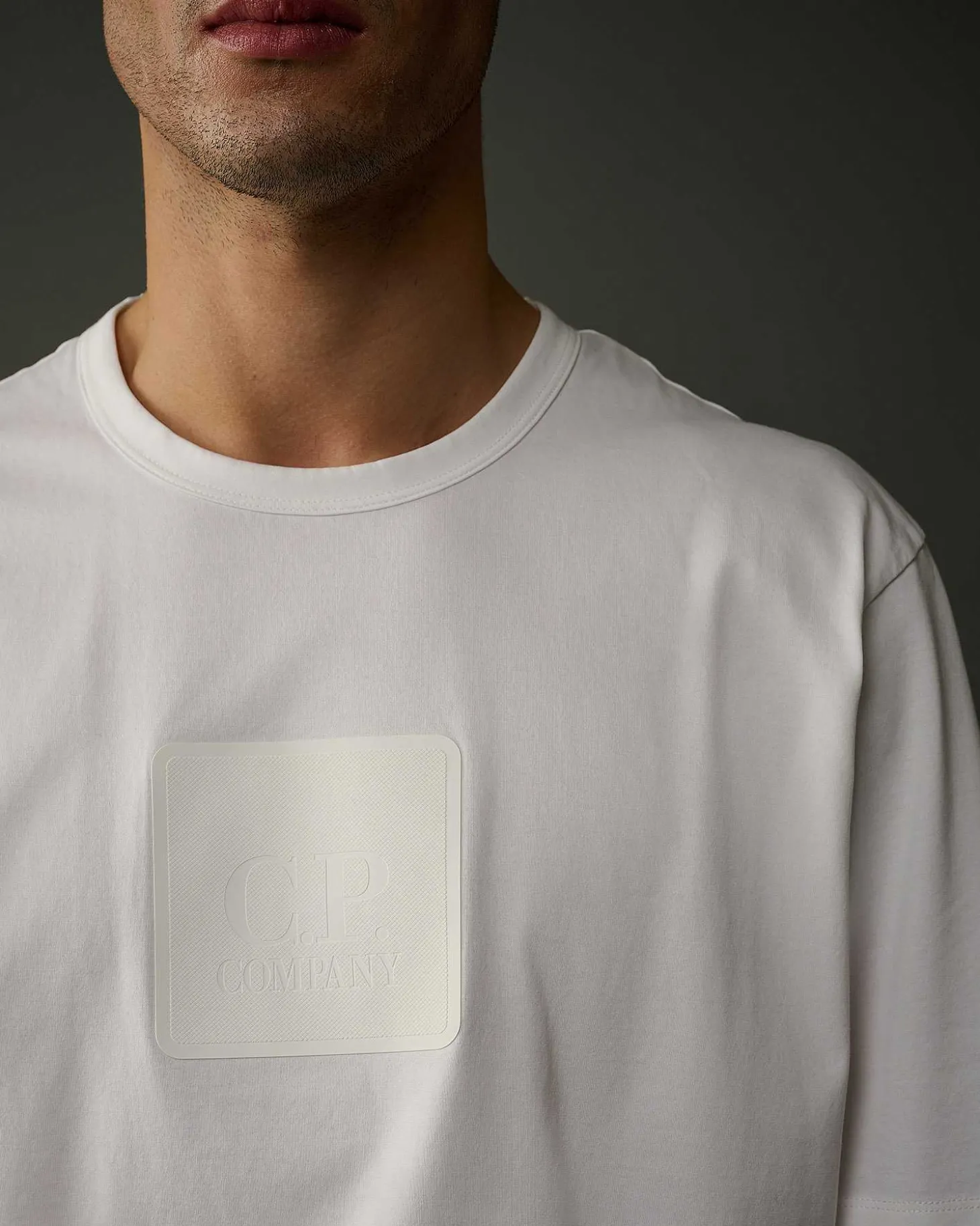 Homme C.P. Company Metropolis Series^Metropolis Series Mercerized Jersey Logo Badge T-Shirt