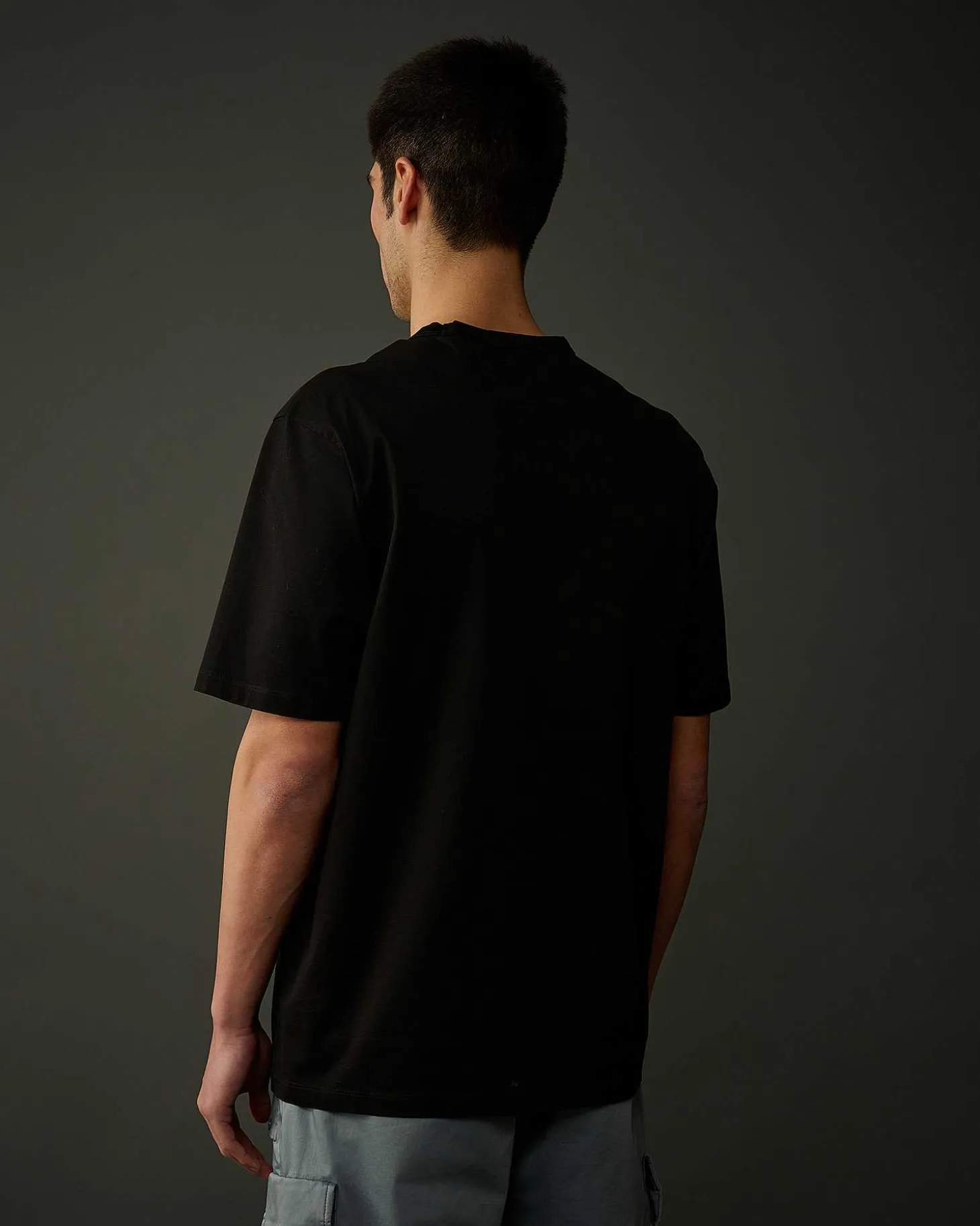 Homme C.P. Company Metropolis Series^Metropolis Series Mercerized Jersey Logo Print T-Shirt