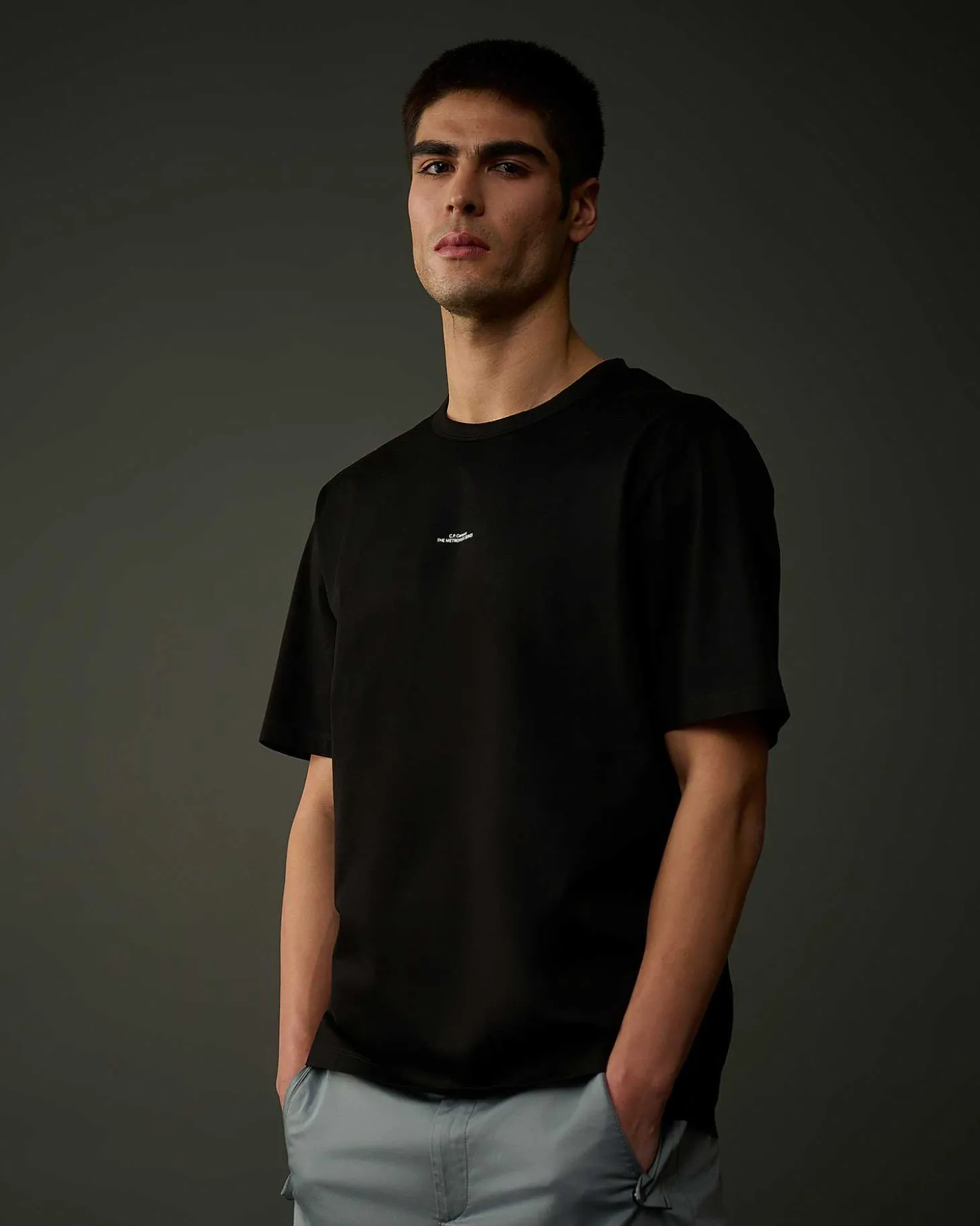 Homme C.P. Company Metropolis Series^Metropolis Series Mercerized Jersey Logo Print T-Shirt