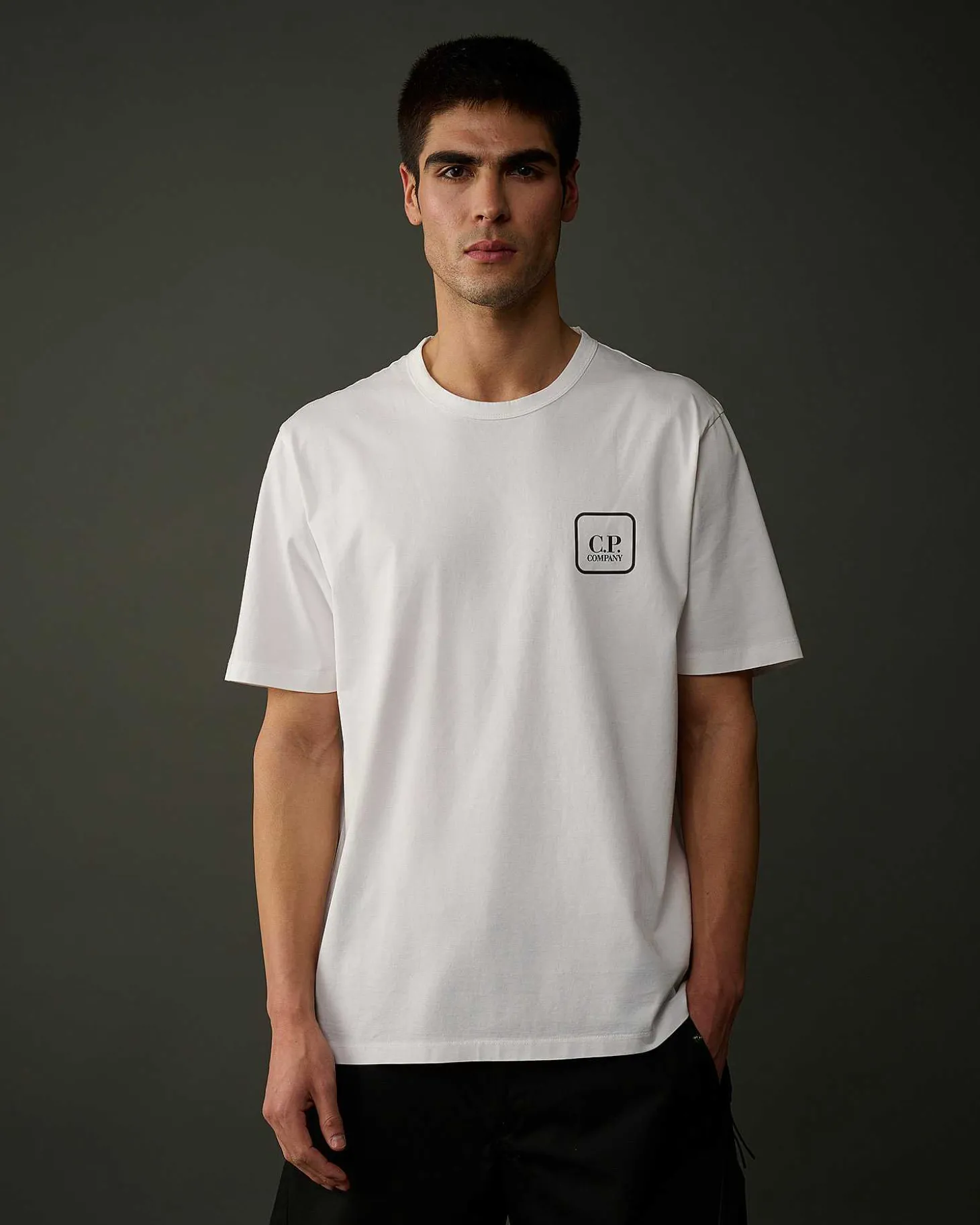 Homme C.P. Company Metropolis Series^Metropolis Series Mercerized Jersey Logo Graphic T-Shirt