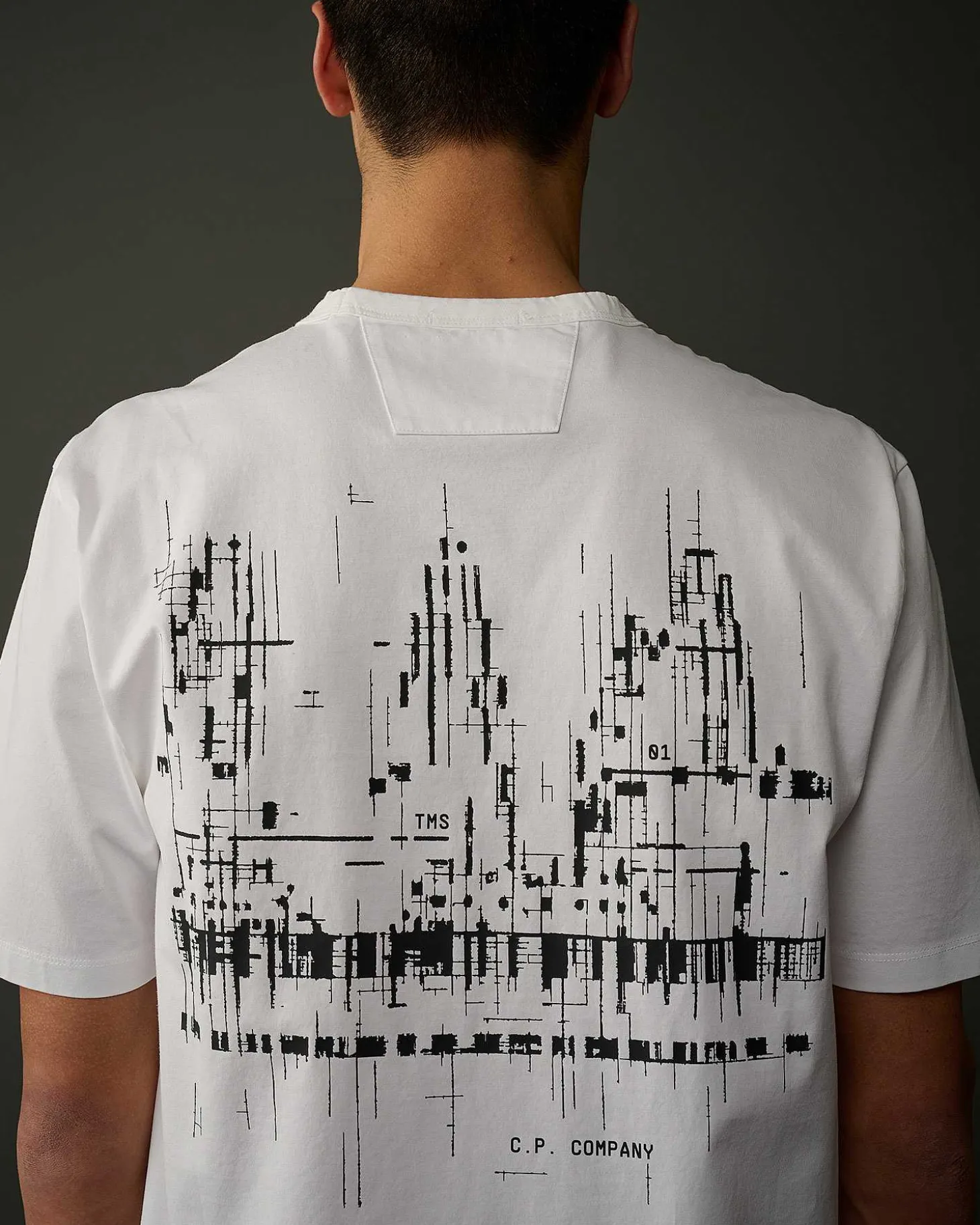 Homme C.P. Company Metropolis Series^Metropolis Series Mercerized Jersey Logo Graphic T-Shirt