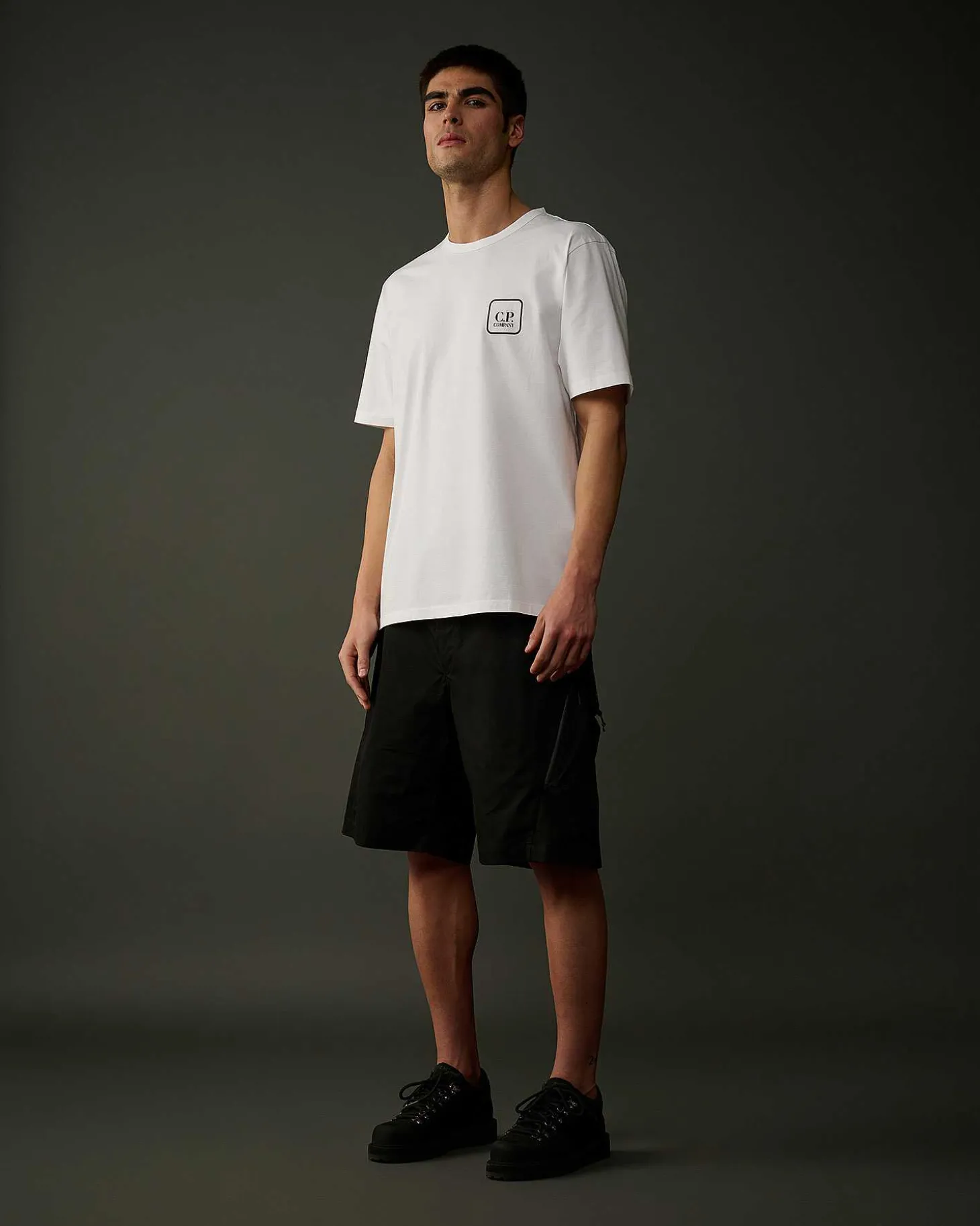 Homme C.P. Company Metropolis Series^Metropolis Series Mercerized Jersey Logo Graphic T-Shirt