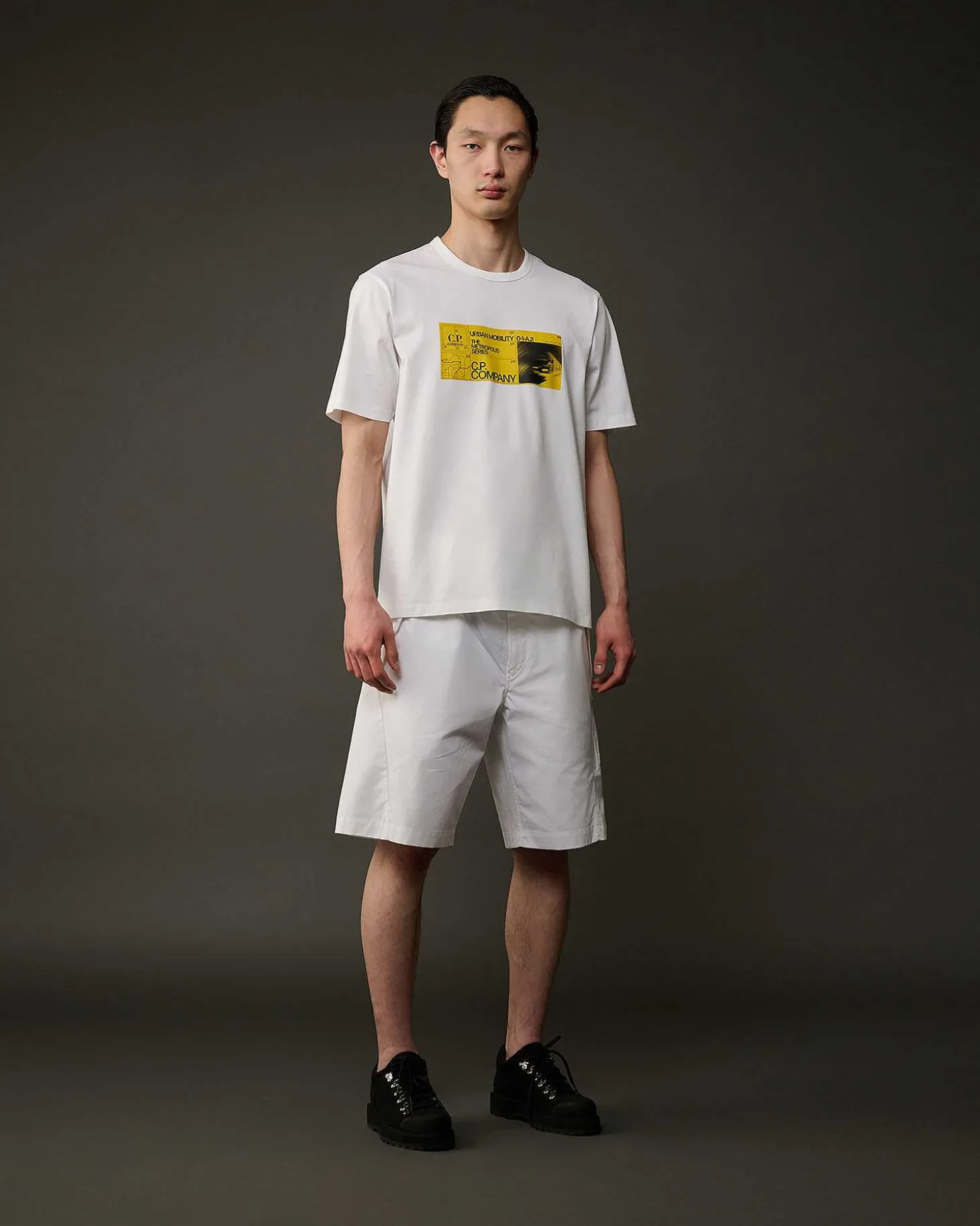 Homme C.P. Company Metropolis Series^Metropolis Series Mercerized Jersey Urban Mobility T-Shirt