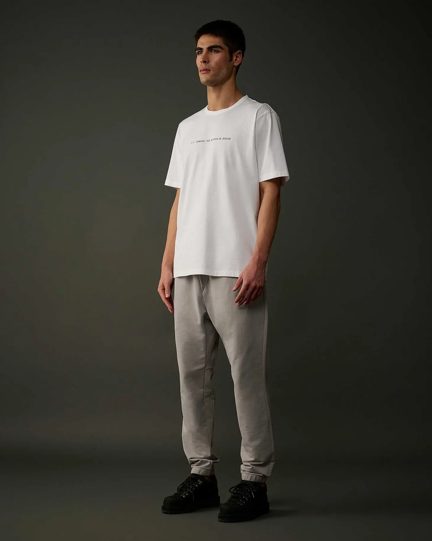 Homme C.P. Company Metropolis Series^Metropolis Series Mercerized Jersey Graphic Badge T-Shirt